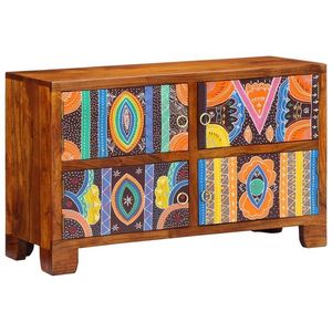 vidaXL Dulap pentru pantofi Maro 90 x 35 x 55 cm Lemn Solid de Acacia imagine