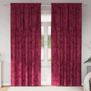 vidaXL Cortine din catifea cu perdele 2 pcs bordo 245 x 140 cm Catifea imagine
