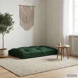 vidaXL Perna pentru canapea pe palet Verde 120 x 80 x 12 cm Țesătură imagine