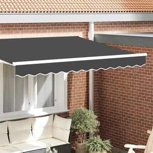 vidaXL Înlocuire pentru faldurile de awning Antracit 230 x 20 cm imagine