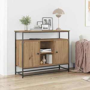 vidaXL Bufet Stejar Artizanal 100 x 35 x 80 cm Lemn compozit imagine
