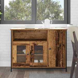 vidaXL Bufet Lemn vechi 100 x 35 x 75 cm imagine