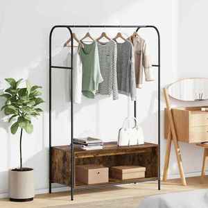 vidaXL Suport pentru Hârtie Stejar închis 100 x 44 x 160 cm imagine