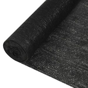 vidaXL Plasă protecție intimitate, negru, 1, 8x25 m, HDPE, 150 g/m² imagine