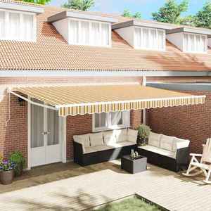 vidaXL Cortina Retractabilă Manual Multicolour 500 × 300 cm imagine