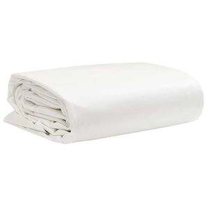 vidaXL Prelată, alb, 1, 5x20 m, 650 g/m² imagine