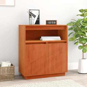 vidaXL Bufet Maroniu cerat 70 x 34 x 80 cm Lemn de pin masiv imagine