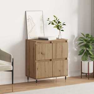 vidaXL Bufet Stejar Artizanal 60 x 35 x 70 cm imagine