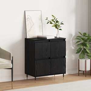 vidaXL Bufet Stejar Negru 60 x 35 x 70 cm imagine