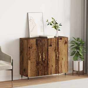 vidaXL Bufet Lemn vechi 90 x 34 x 80 cm Lemn compozit imagine
