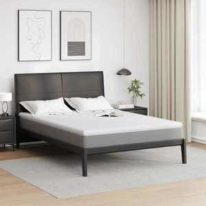 vidaXL Suport pentru saltea Alb 160 x 200 cm Material jacquard imagine