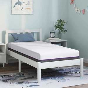 vidaXL Saltea Alb și gri 80 x 160 cm Material Jacquard imagine