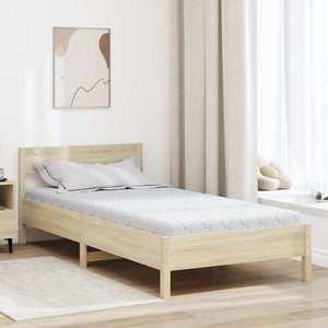 vidaXL Saltea Alb 90 x 190 cm Material Jacquard imagine