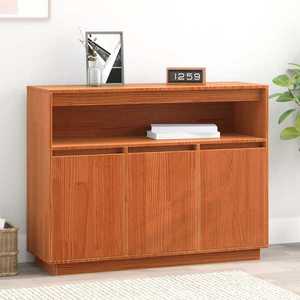 vidaXL Bufet Maroniu cerat 104, 5 x 34 x 80 cm Lemn de pin masiv imagine