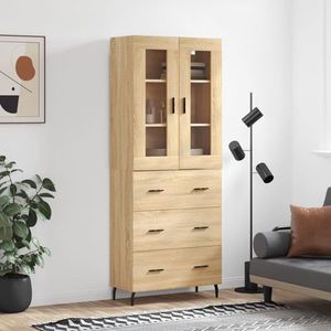 vidaXL Dulap înalt, stejar sonoma, 69, 5x34x180 cm, lemn compozit imagine