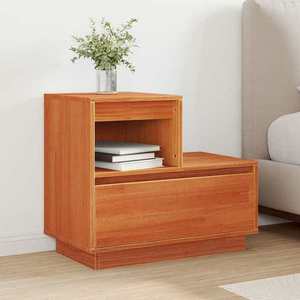 vidaXL Dulap de noapte Maroniu cerat 60 x 34 x 51 cm Lemn compozit imagine