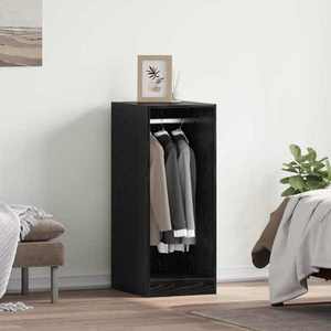 vidaXL Dulap cu raft cu depozitare Stejar Negru 41 x 48 x 102 cm imagine
