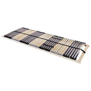 vidaXL Bază cu lamele Maro 70 x 190 cm Lemn de fag masiv imagine