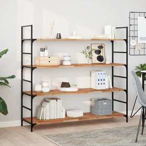 vidaXL Rafturi suspendate 3 buc. 160x40x2cm lemn masiv acacia netratat imagine