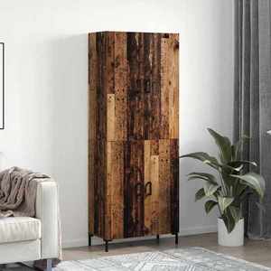 vidaXL Bufet Pe perete Lemn vechi 69, 5 x 34 x 180 cm Lemn compozit imagine