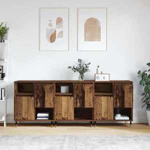 vidaXL Bufeturi 3 pcs Lemn vechi imagine