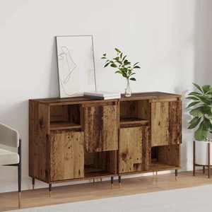 vidaXL Bufeturi 2 pcs Lemn vechi imagine
