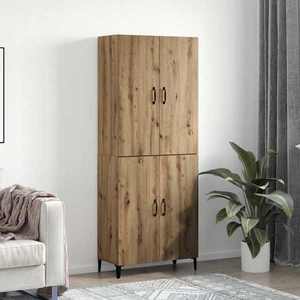 vidaXL Bufet 2 pcs Stejar Artizanal Lemn compozit imagine