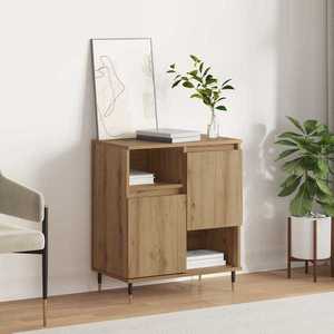 vidaXL Bufet Stejar Artizanal 60 x 35 x 70 cm imagine