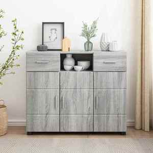 vidaXL Dulap din Lemn Gri Sonoma 88, 5 x 30, 5 x 73 cm Lemn compozit imagine