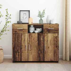vidaXL Dulap din Lemn Lemn vechi 88, 5 x 30, 5 x 73 cm Lemn compozit imagine
