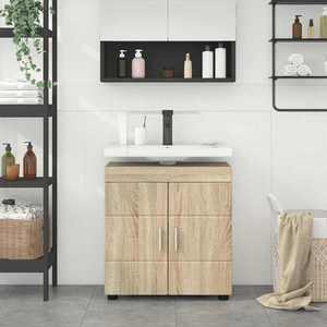 vidaXL Set dulap baie TULUM Stejar Sonoma 60 x 34 x 63 cm imagine