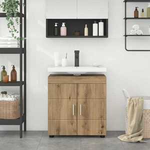 vidaXL Set dulap baie TULUM Stejar Artizanal 60 x 34 x 63 cm imagine