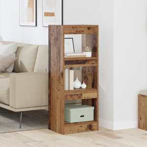 vidaXL Dulap pentru cărți Lemn vechi 40 x 30 x 103 cm Lemn compozit imagine