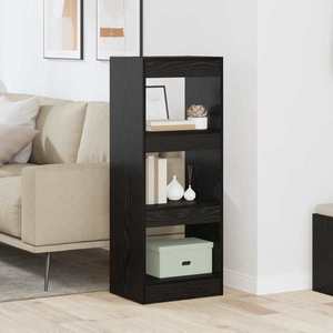 vidaXL Dulap pentru cărți Stejar negru 37 x 30 x 103 cm Lemn compozit imagine