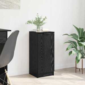 vidaXL Bufet Stejar Negru 30 x 30 x 70 cm Lemn compozit imagine