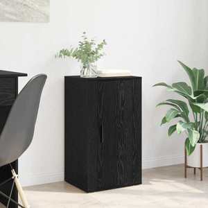 vidaXL Bufet Stejar Negru 40 x 33 x 70 cm Lemn compozit imagine