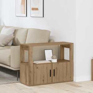 vidaXL Bufet stejar artizanal 80 x 30 x 60 cm Lemn compozit imagine