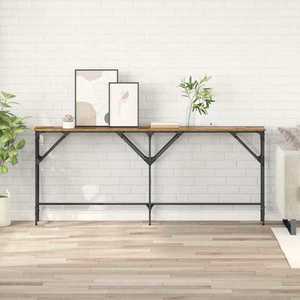 vidaXL Masă de consolă Lemn Vechi 180 x 30 x 75 cm Lemn compozit imagine