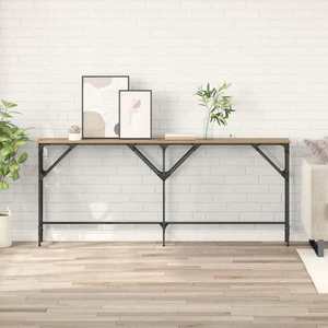 vidaXL Masă de consolă Stejar Artizanal 180 x 30 x 75 cm Lemn compozit imagine