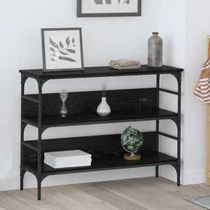 vidaXL Masă de consolă Stejar negru 100 x 32 x 75 cm Lemn compozit imagine