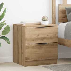 vidaXL Dulap de noapte 2 pcs Stejar Artizanal 45 x 39 x 50 cm imagine