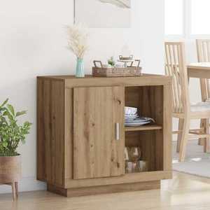 vidaXL Bufet Stejar Artizanal 80 x 40 x 75 cm Lemn compozit imagine