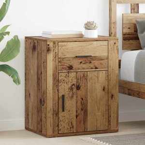 vidaXL Dulap de noapte Lemn vechi 35 x 50 x 60 cm Lemn compozit imagine