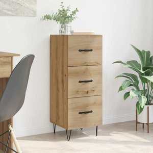 vidaXL Bufet stejar artizanal 34 x 34.5 x 90 cm Lemn compozit imagine