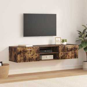 vidaXL Dulap din Lemn Stejar fumuriu 150 x 39 x 30 cm Lemn compozit imagine