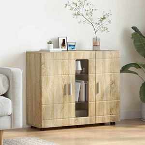 vidaXL Dulap din Lemn Stejar Sonoma 88, 5 x 30, 5 x 73 cm Lemn compozit imagine