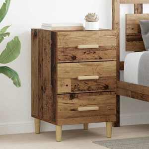 vidaXL Dulap de noapte Lemn vechi 40 x 40 x 66 cm Lemn compozit imagine