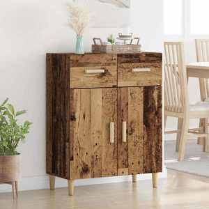 vidaXL Bufet cu sertar Lemn vechi 34 x 69.5 x 89 cm Lemn compozit imagine