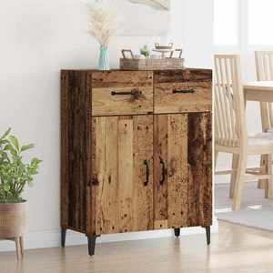vidaXL Bufet cu sertar Lemn vechi 69, 5 x 34 x 90 cm Lemn compozit imagine