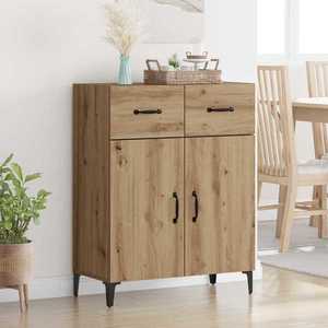 vidaXL Bufet Stejar Artizanal 69, 5 x 34 x 90 cm Lemn compozit imagine